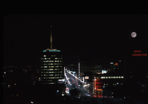 Vine Street at night