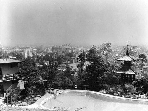 View from Yamashiro restaurant, Hollywood