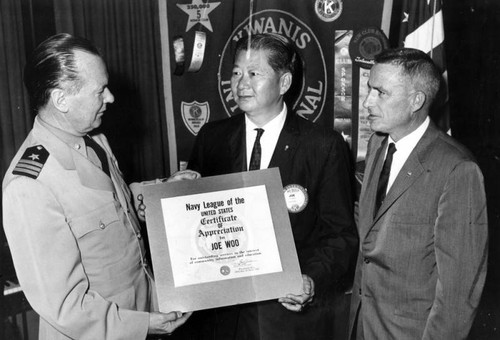 Navy League honors Joe Woo