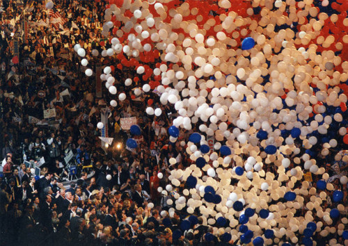 Balloons in the Staples Center