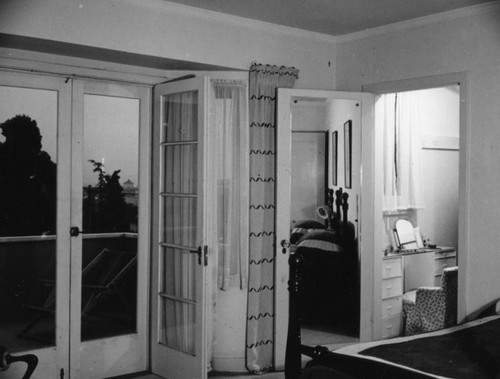 Schultheis' bedroom, dressing room and balcony