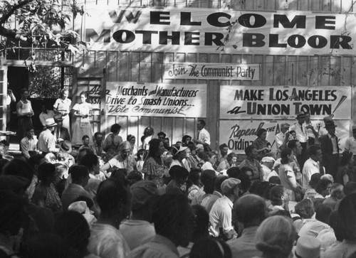 Labor and Communist rally