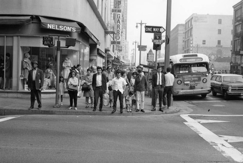 Pedestrians at 4th & Broadway