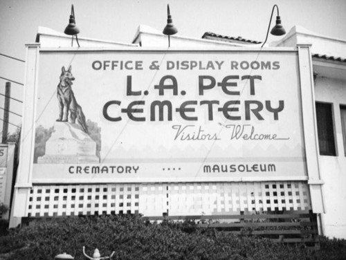 L.A. Pet Cemetery sign