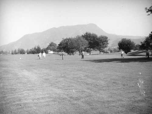 Walking through the Lakeside golf course