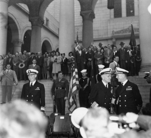 Navy Day celebration at Los Angeles City Hall