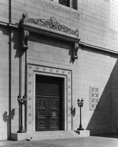 Los Angeles City Hall construction