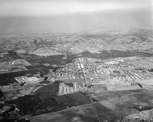 Fullerton and Brea, an aerial view