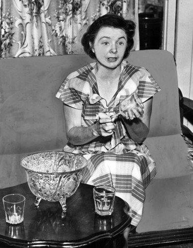 Mrs. Moore rare glass collector