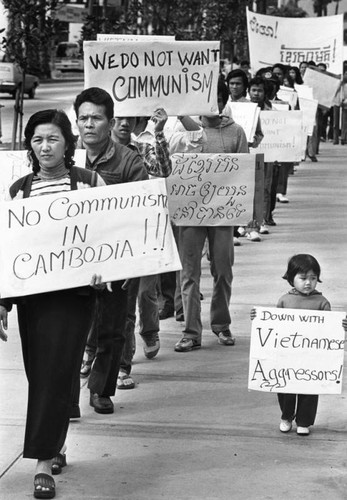 Cambodian demonstration