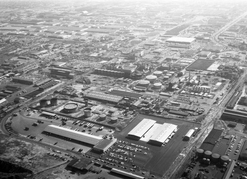 Truck yards, 28th Street, looking southeast