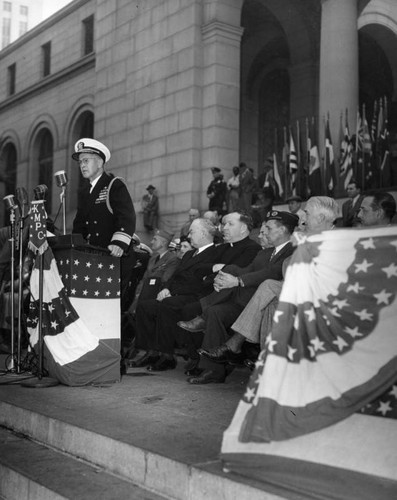 Navy Day celebration at Los Angeles City Hall