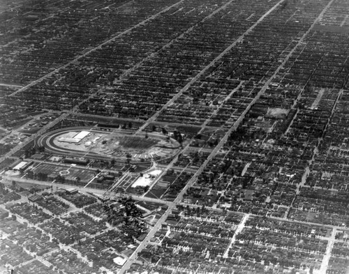 Coliseum construction, aerial, view 2