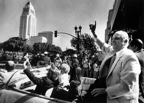 Dodgers honored in parade