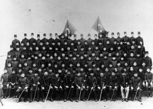 Ottoman army troops in Damascus, Syria