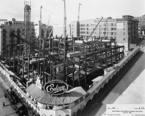 Southern California Edison Building, construction