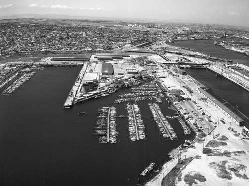 Los Angeles Harbor and San Pedro, looking north