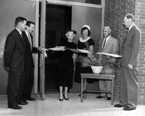 Dedicating wing at Burbank High