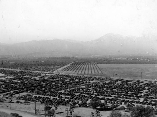 Los Angeles County Fair parking lots and surrounding area