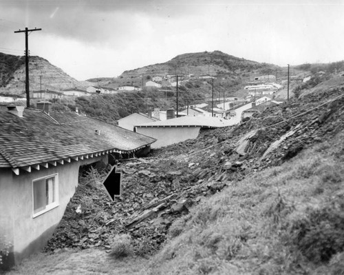 Landslide ruins two homes