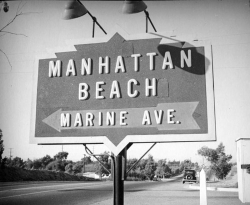 Manhattan Beach sign