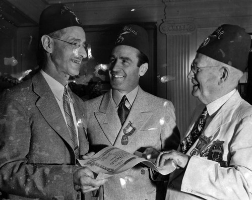 Harold Lloyd with fellow Shriners