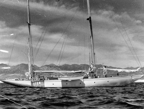 Flynn's yacht, "Sirocco"