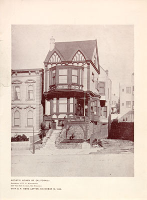 ARTISTIC HOMES OF CALIFORNIA, Residence of E. G. Schonwasser, 2420 Van Ness Avenue, San Francisco.