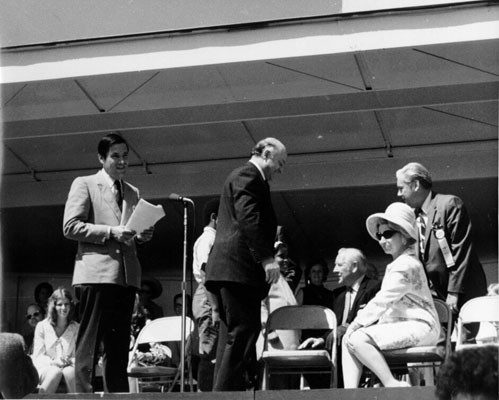 [Joseph Alioto at opening day of Golden Gate Park Centennial]