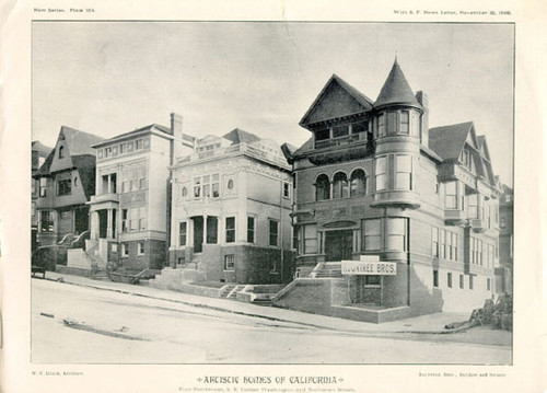 Artistic Homes of California - Four Residences, S. E. Corner Washington and Buchanan Streets