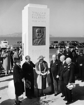 [Dedication of William Chapman Ralston memorial]