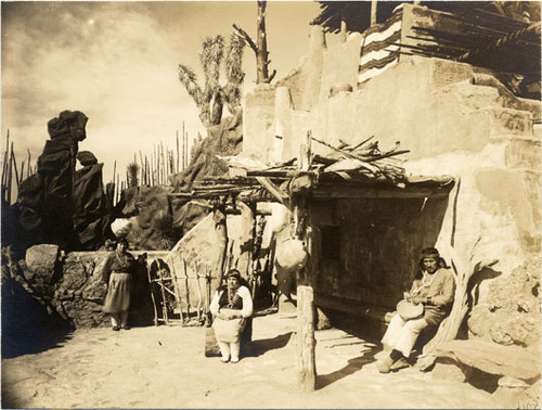 [Pueblo Indian Village in Grand Canyon of Arizona exhibit in The Zone at the Panama-Pacific International Exposition]