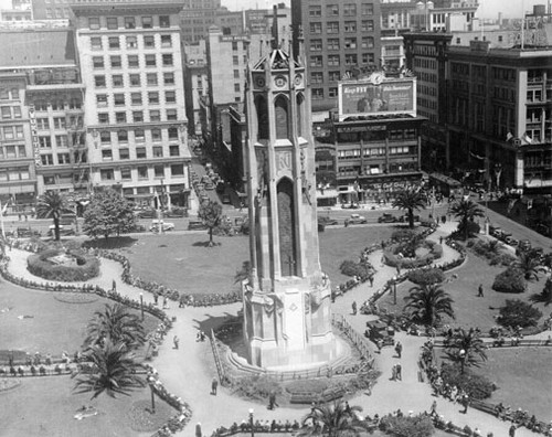 [Cathedral Monument in Union Square for the Knight Templar Conclave, July, 7-13-1934]