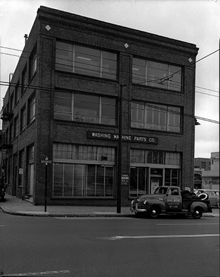 [1375 Mission Street at Grace Street, Washing Machine Parts Co.]