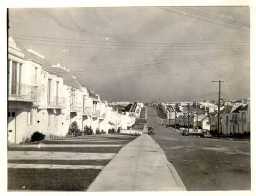 [25th Avenue, looking north from Sloat Boulevard]