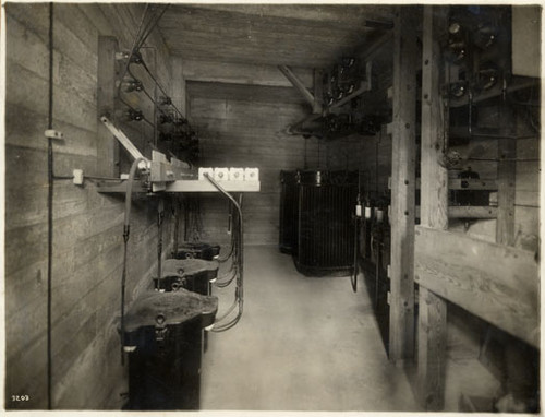 [Interior view of electrical vaults]