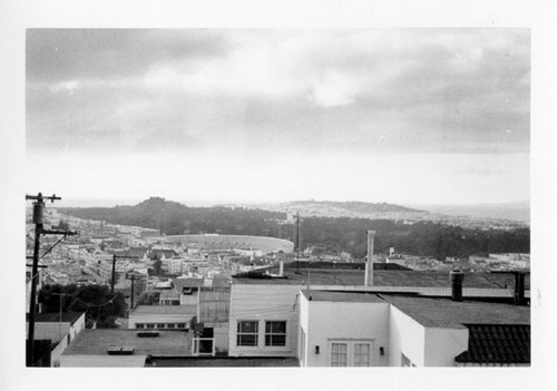 [View of Kezar Stadium and Golden Gate Park]