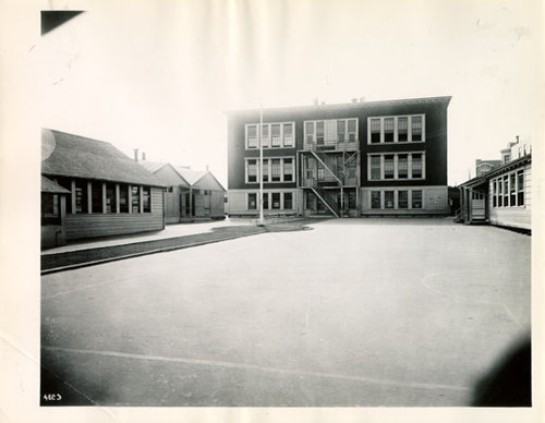 [Exterior of John Swett School]