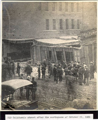 319 California street after the earthquake of October 21, 1868