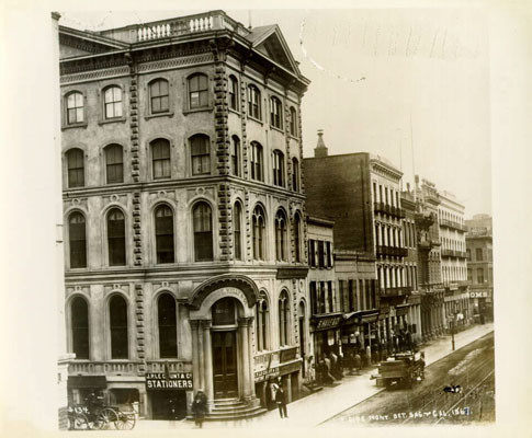 [East Side of Montgomery between Sacramento and California. 1867]