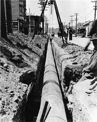 [Pipe installation on San Jose Avenue]