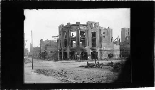 [Ruins of the Tivoli Opera House on the southwest corner of Eddy and Mason streets]