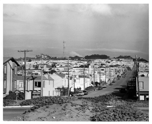 [View of the Sunset District from Great Highway]