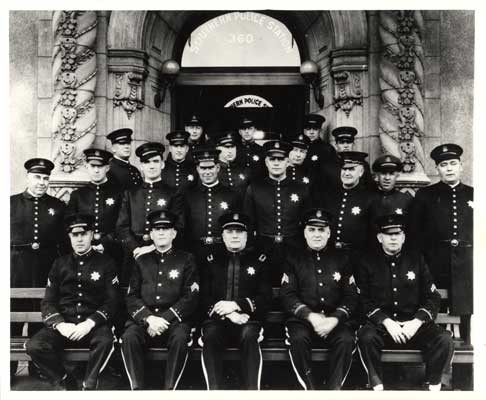 [Group photo of Police Officers at Southern Police Station]