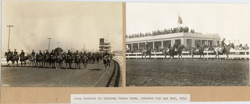 Army Section in Society Horse Show, October 2nd and 3rd, 1915