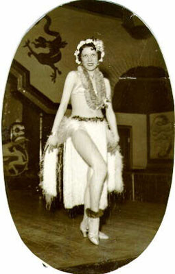 [Unidentified dancer at the Dragon nightclub in the Barbary Coast district]