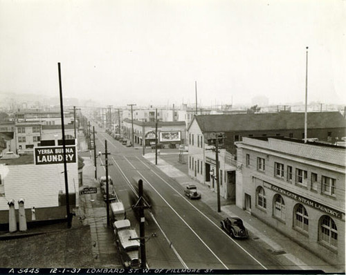 Lombard Street west of Fillmore Street