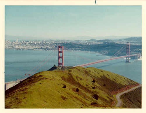 [View of the Golden Gate Bridge taken from Marin County on the western side of the bridge, looking southeast]