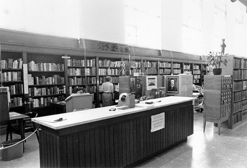 [Reference desk in Literature Department at the Main Library]