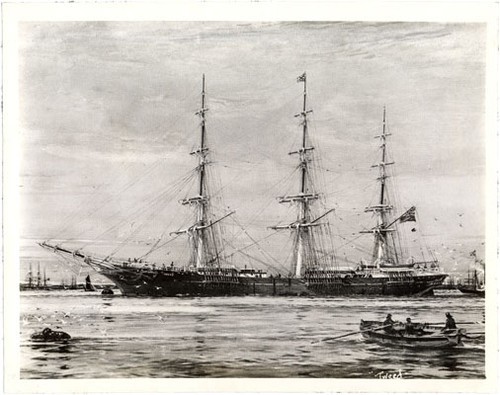 [Painting of frigate-built ship "Tweed"]